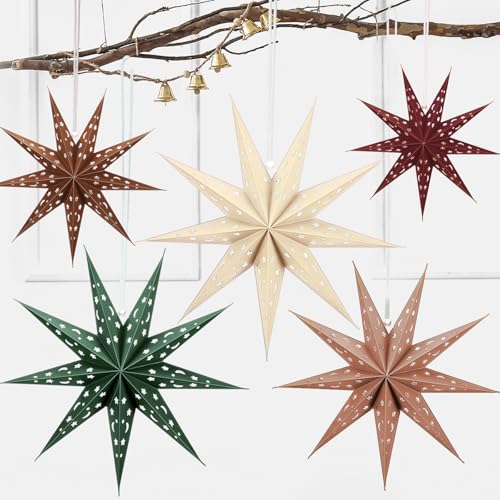 3D Paper Lantern 24 inch Hollow Star G232354