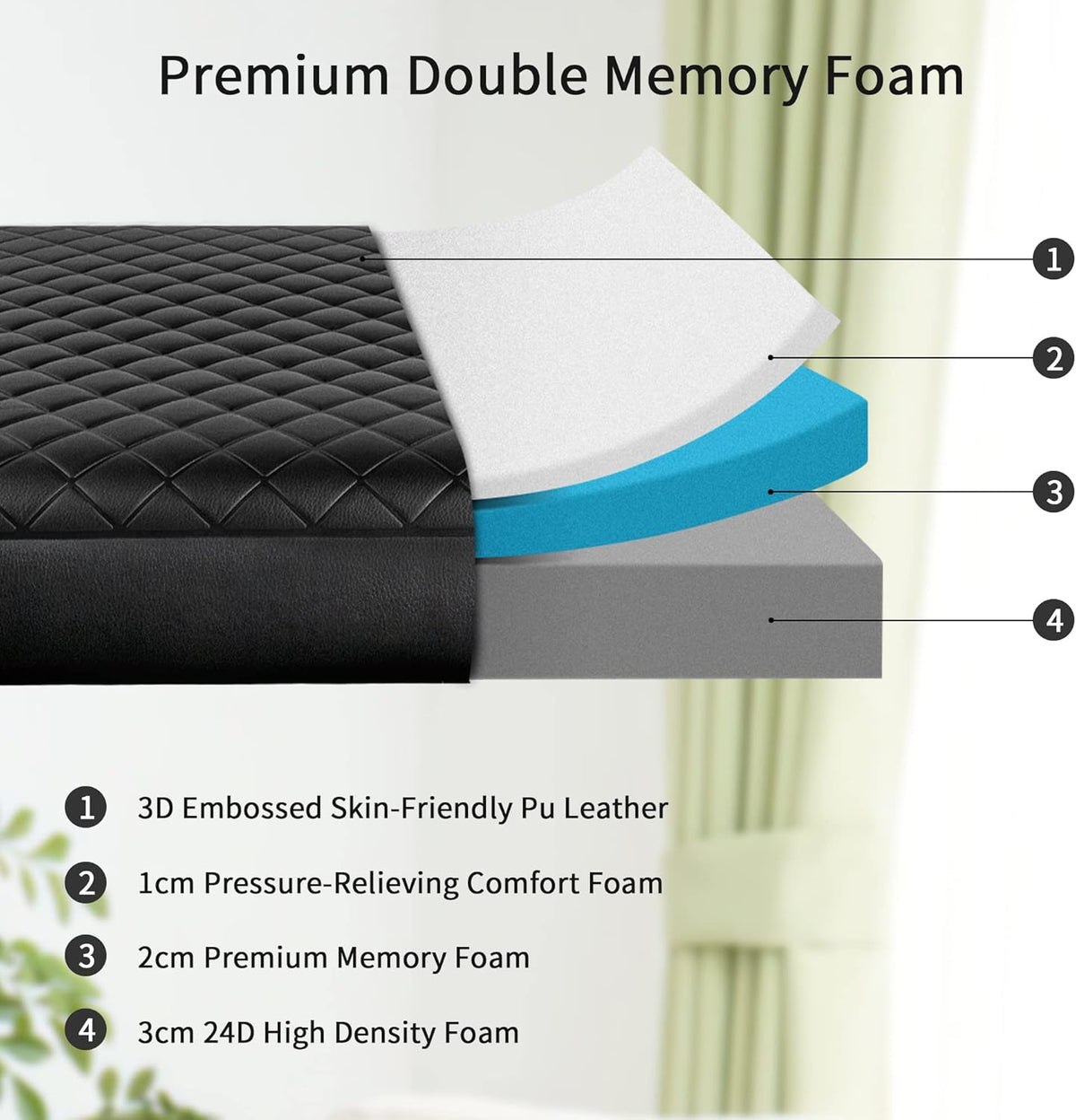 Portable Memory Foam Massage Table with Carrying Case R44847