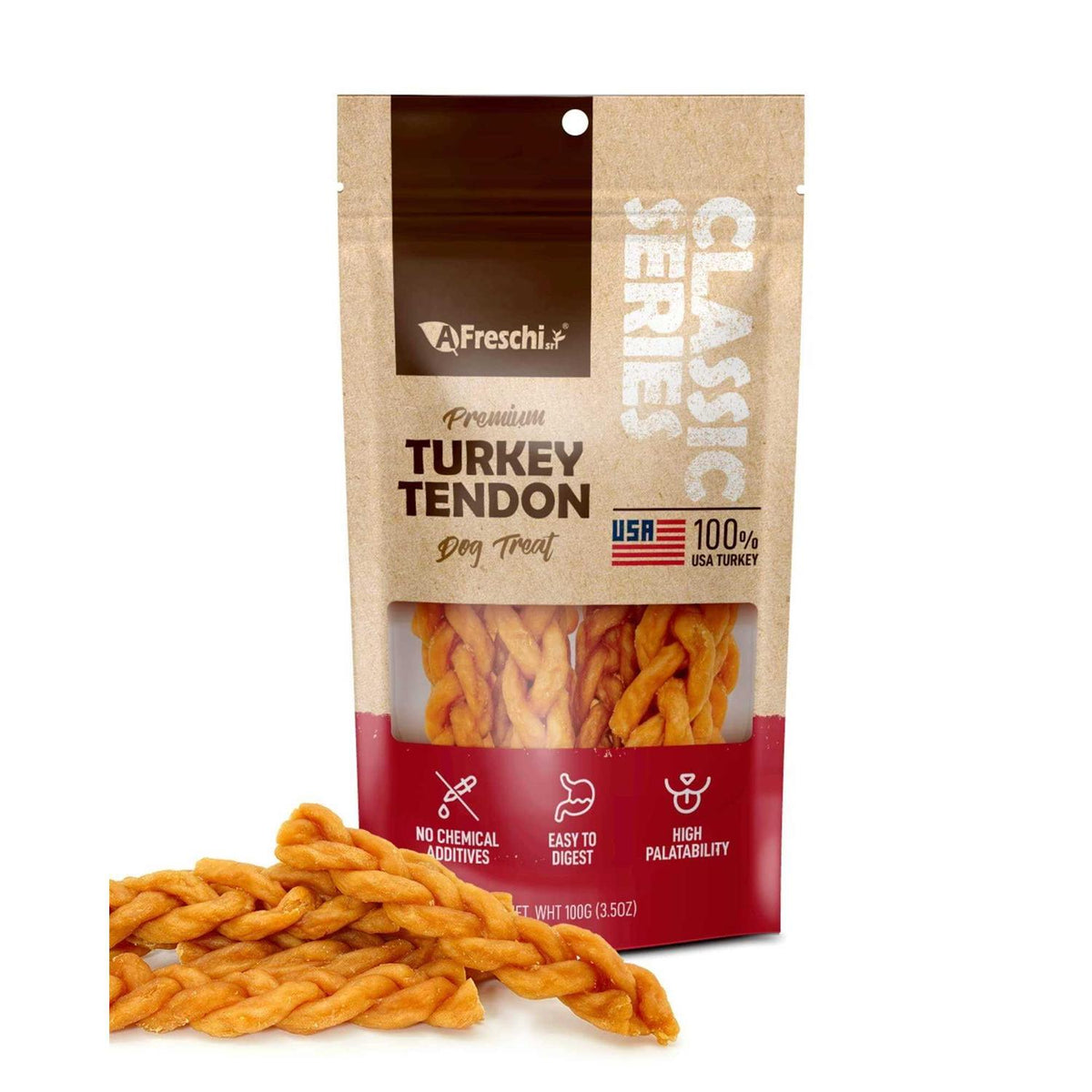 Turkey Tendon Dog Treats Z7190
