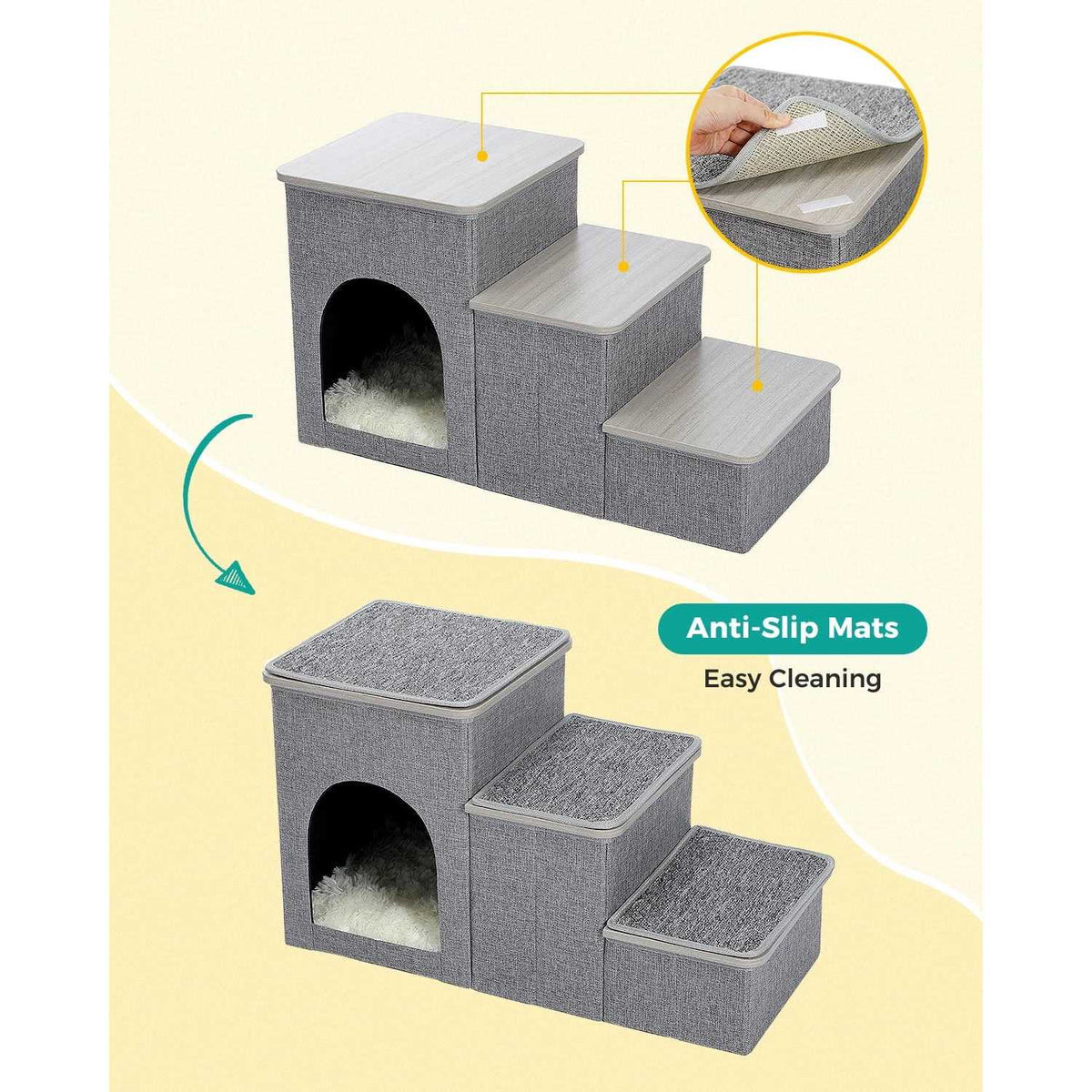3 Step 16 inch Pet Stairs J42142