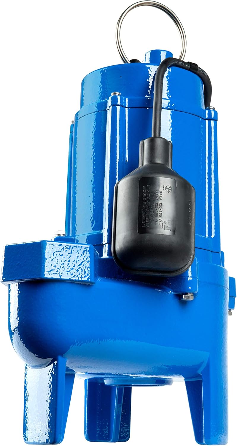 3/4 hp Cast Iron Sewage Pump with Tethered Switch P8241