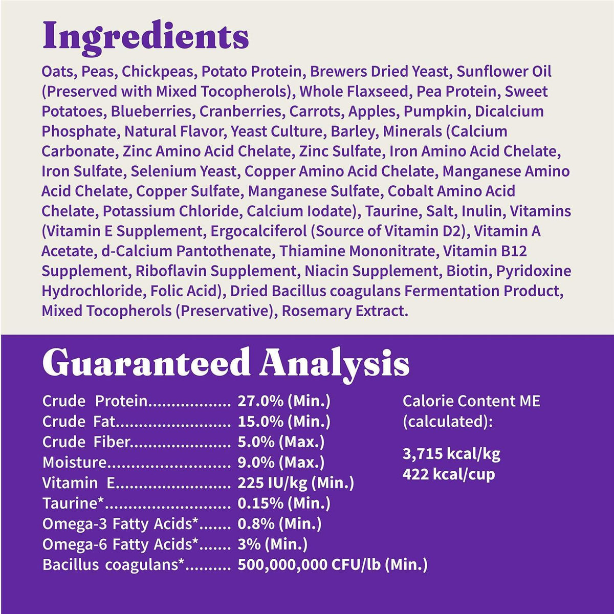 Vegan Plant-Based Dry Dog Food K75979