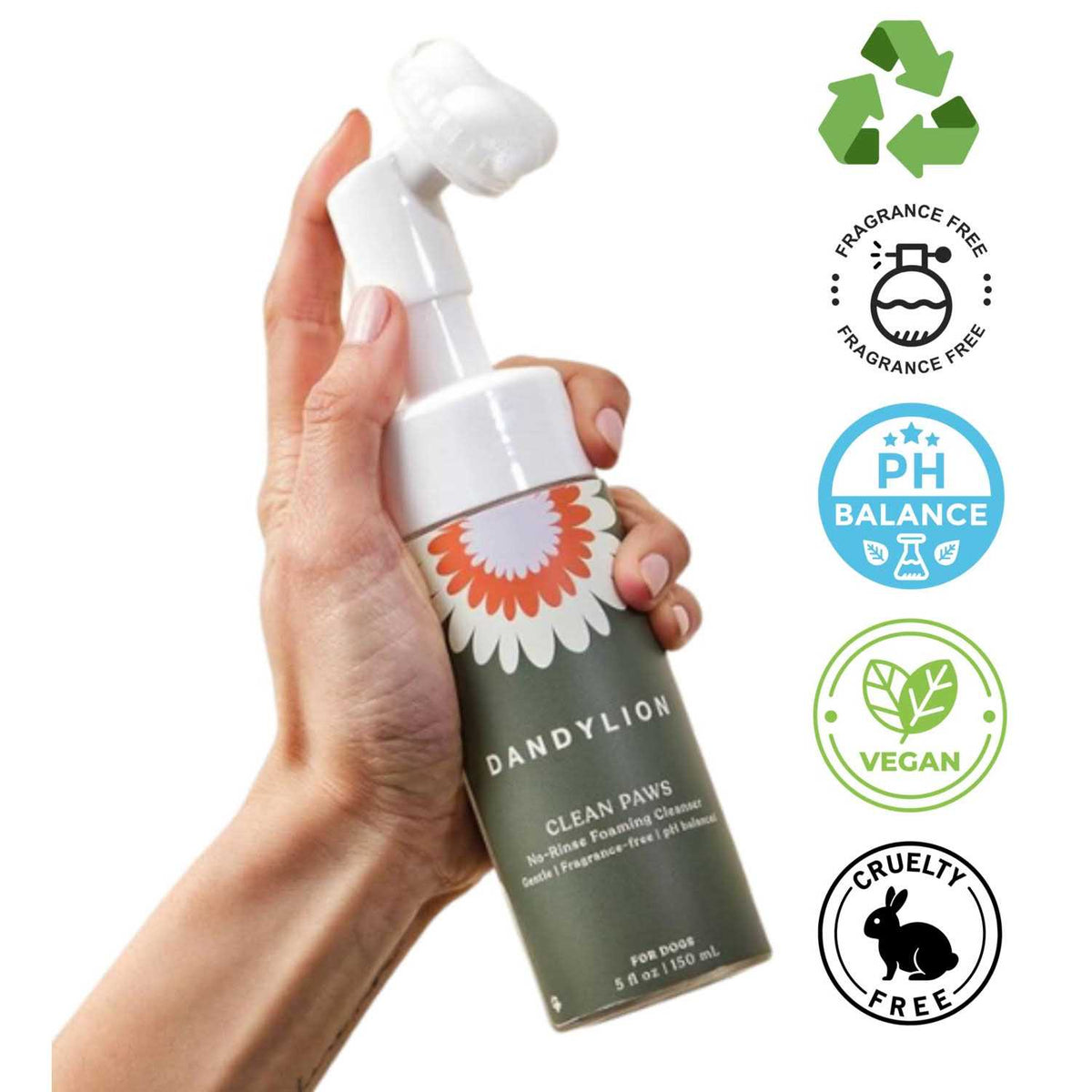 No-Rinse Foaming Cleanser for Dogs C906