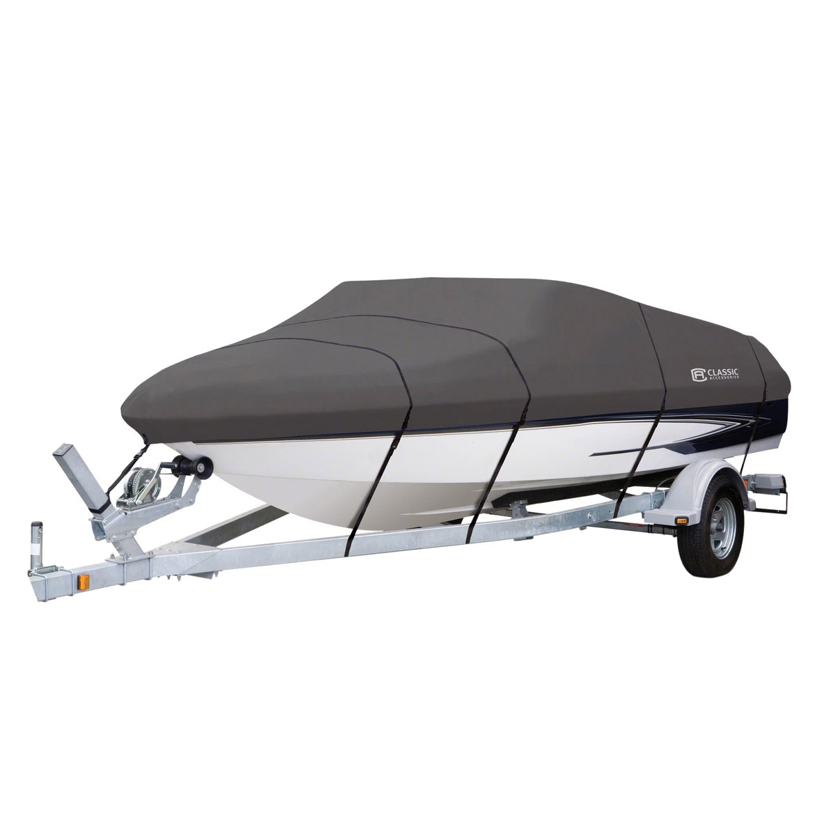 Heavy-Duty Boat Cover, Fits 16 ft - 18.5 ft long x 98 in wide B15892