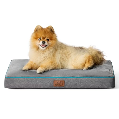 Washable Dog Bed Large 3 Inch Thicken Grey Z79564