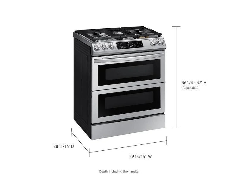 30" Wide 6.3 Cu. Ft. Slide-In Dual Fuel Range - Stainless Steel Z93182