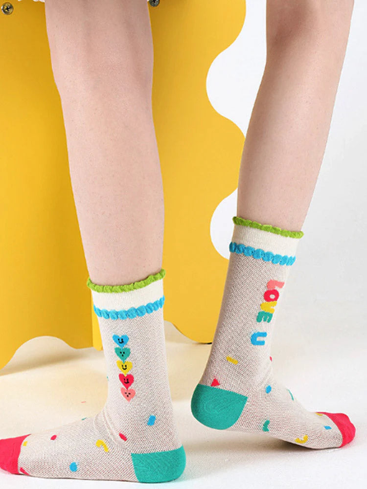Mid-Calf Socks K3873