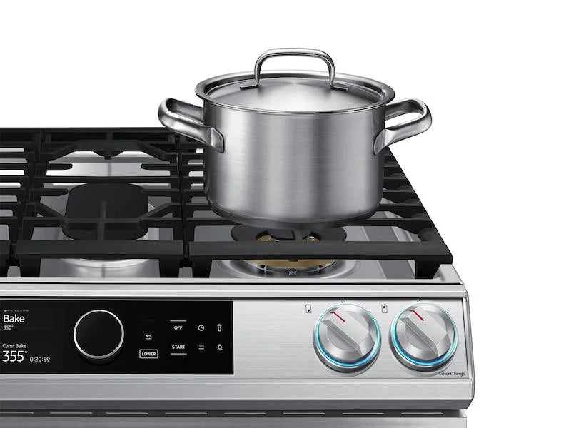 30" Wide 6.3 Cu. Ft. Slide-In Dual Fuel Range - Stainless Steel Z93182