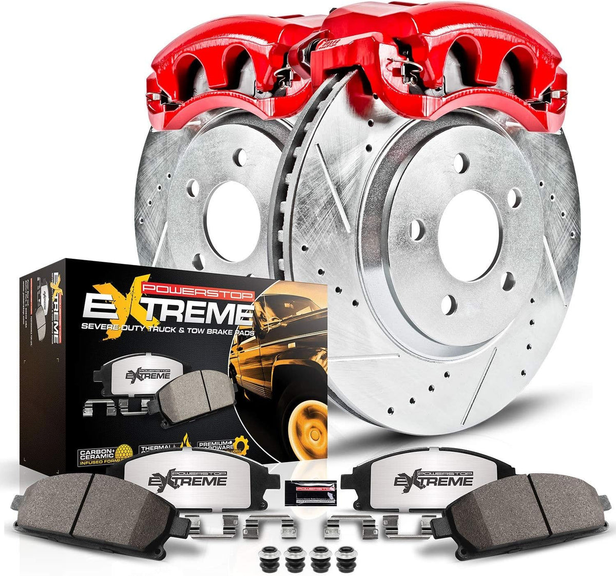 Front Z36 Truck & Tow Carbon Fiber Ceramic Brake Kit V73378