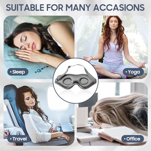 100% Mulberry Silk 3D Contoured Sleep Mask J727