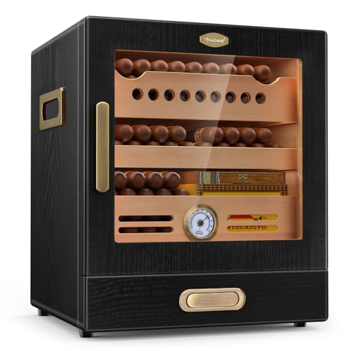 Cigar Humidor Cabinet with Spanish Cedar Wood Drawer D2556