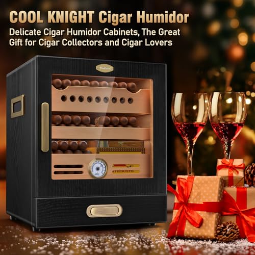 Cigar Humidor Cabinet with Spanish Cedar Wood Drawer D2556