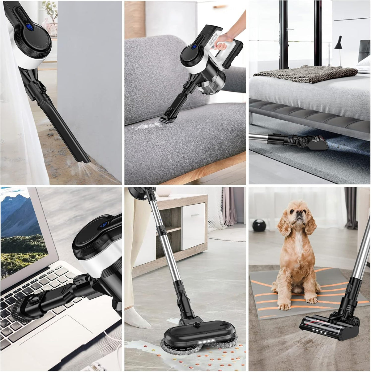 Cordless Vacuum Cleaner Lightweight Handheld 4-in-1 250w K4946