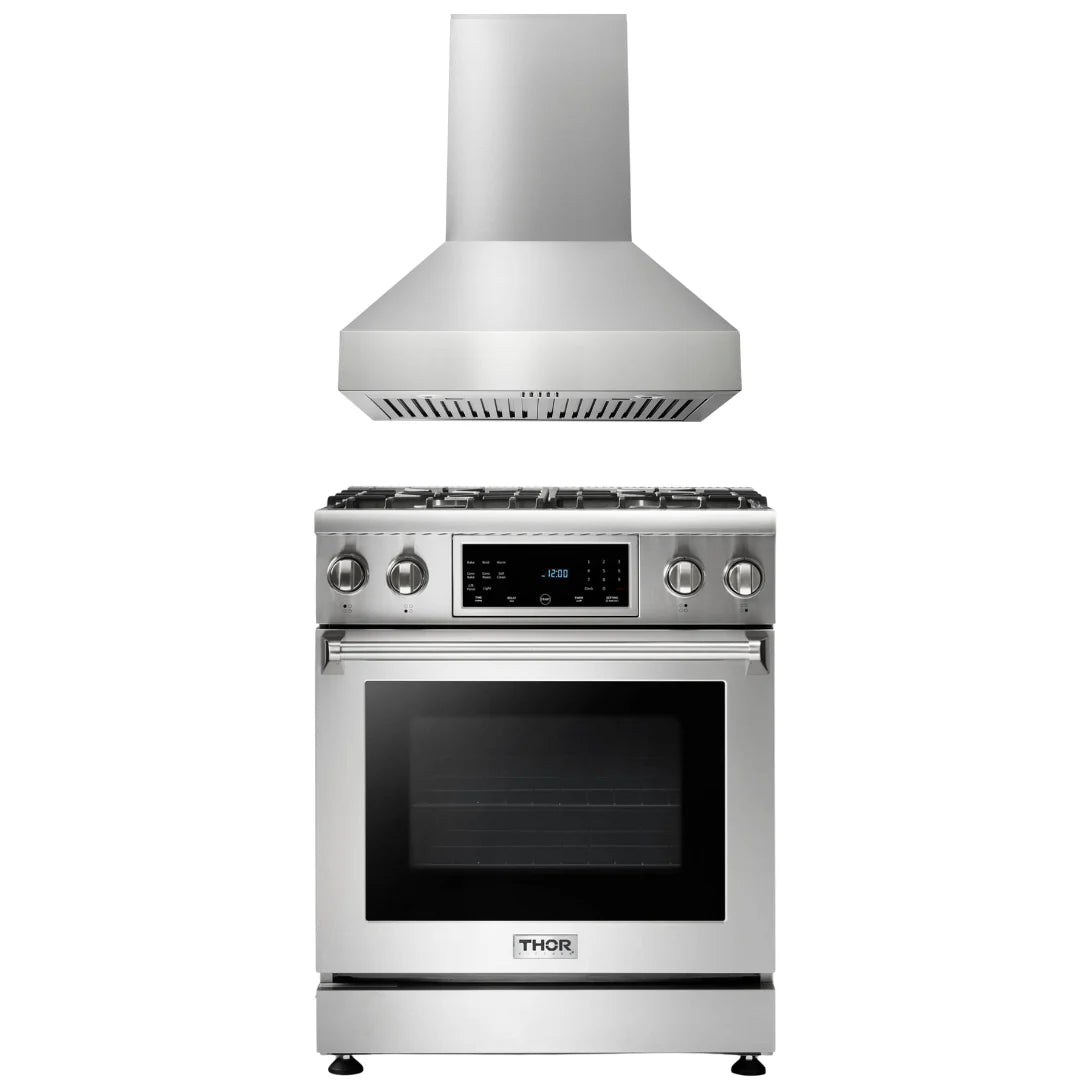 30 Propane Gas Range and Range Hood X3479