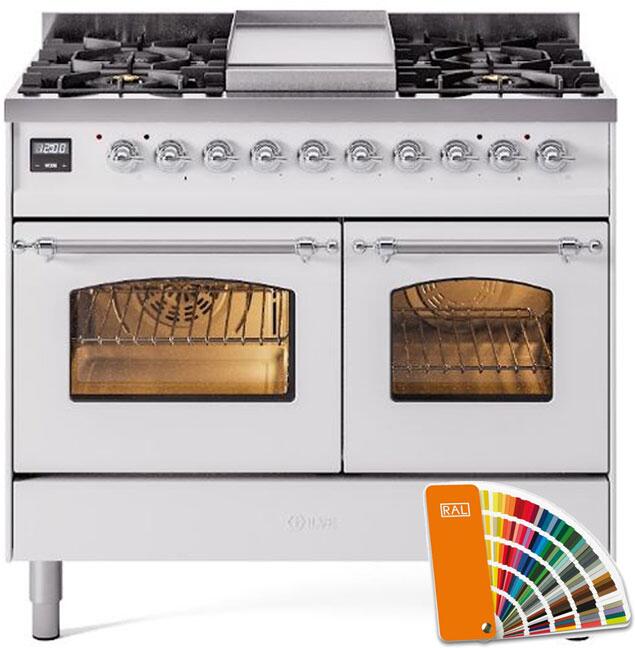 40 Dual Fuel Natural Gas Range with Chrome Trim K5491