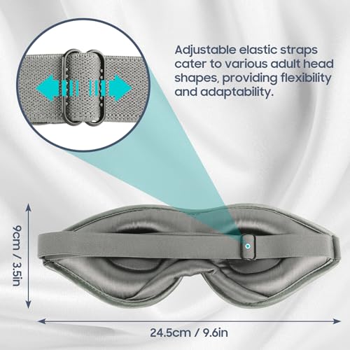 100% Mulberry Silk 3D Contoured Sleep Mask J727