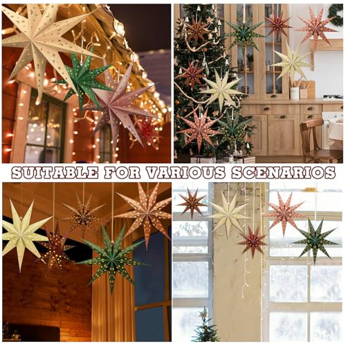 3D Paper Lantern 24 inch Hollow Star G232354