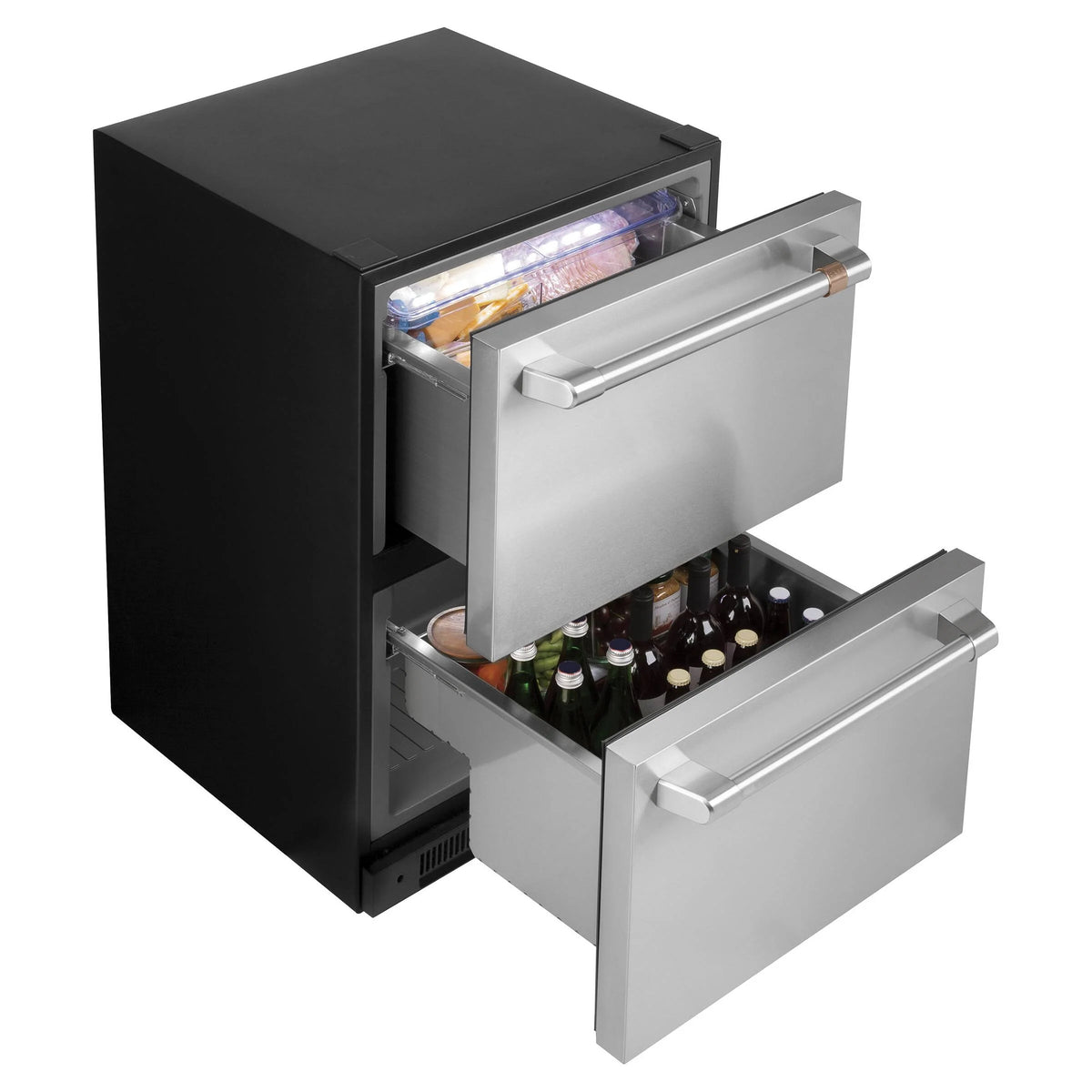 5.7 Cu. Ft. Built-In Dual-Drawer Refrigerator Stainless Steel V232