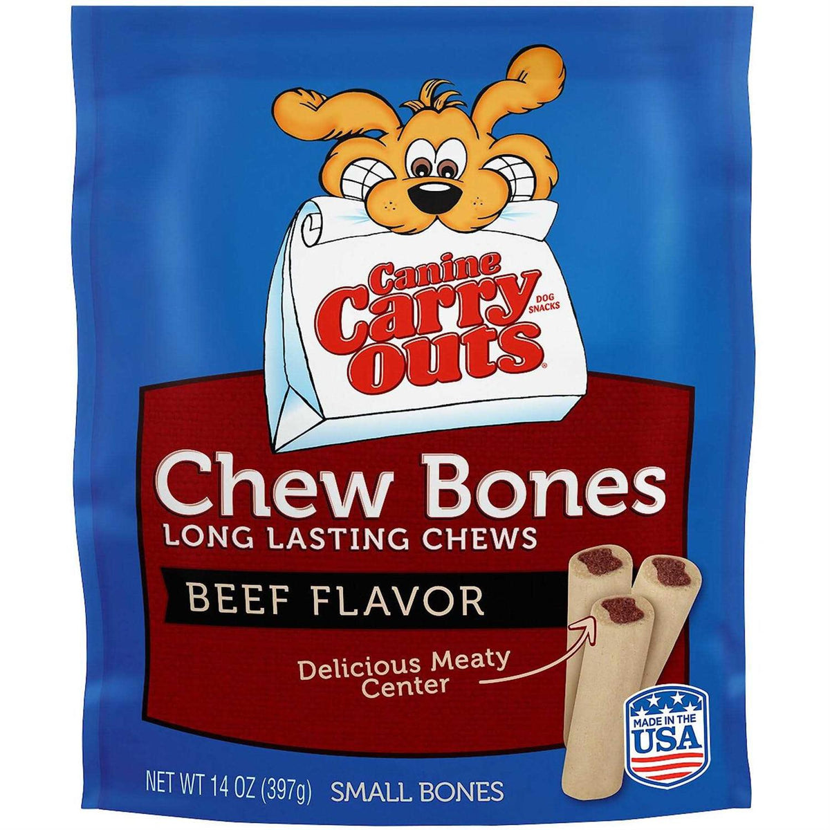 Beef Flavor Dog Chew Bones G2430