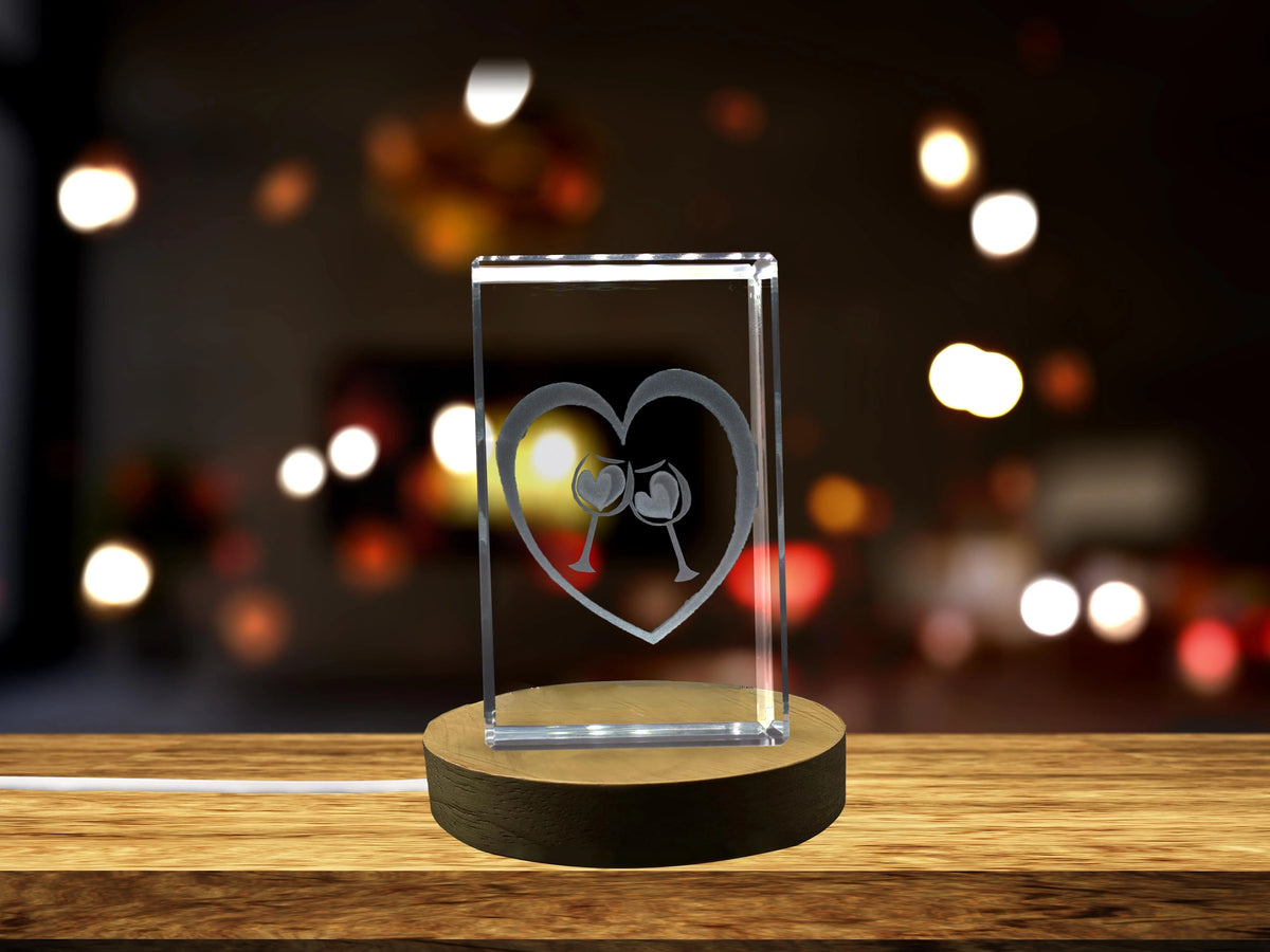 3D Engraved Crystal Keepsake H3484