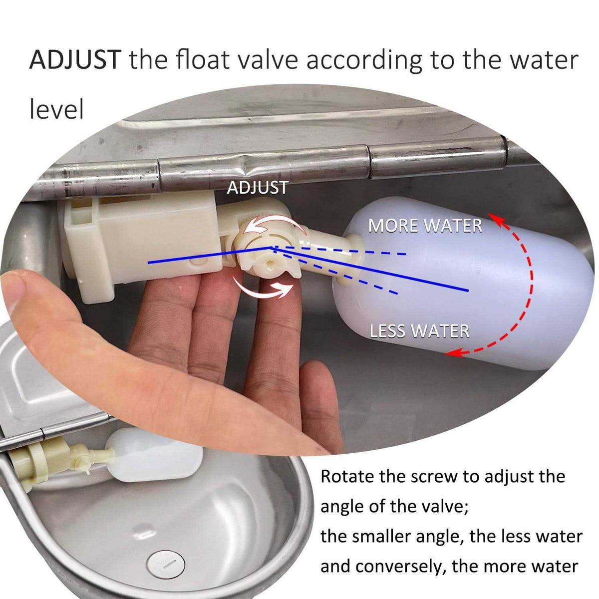 Automatic Water Bowl Dispenser Large Size Stainless I748125