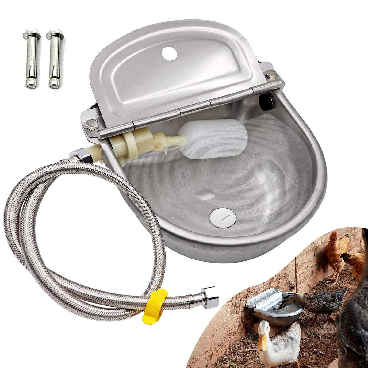 Automatic Water Bowl Dispenser Large Size Stainless I748125