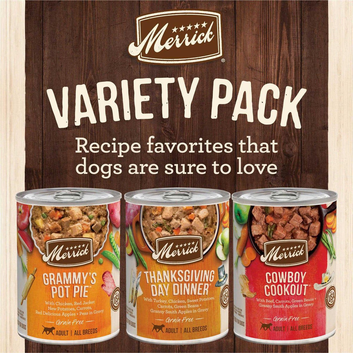 Grain-Free Wet Dog Food Variety Pack Y11280