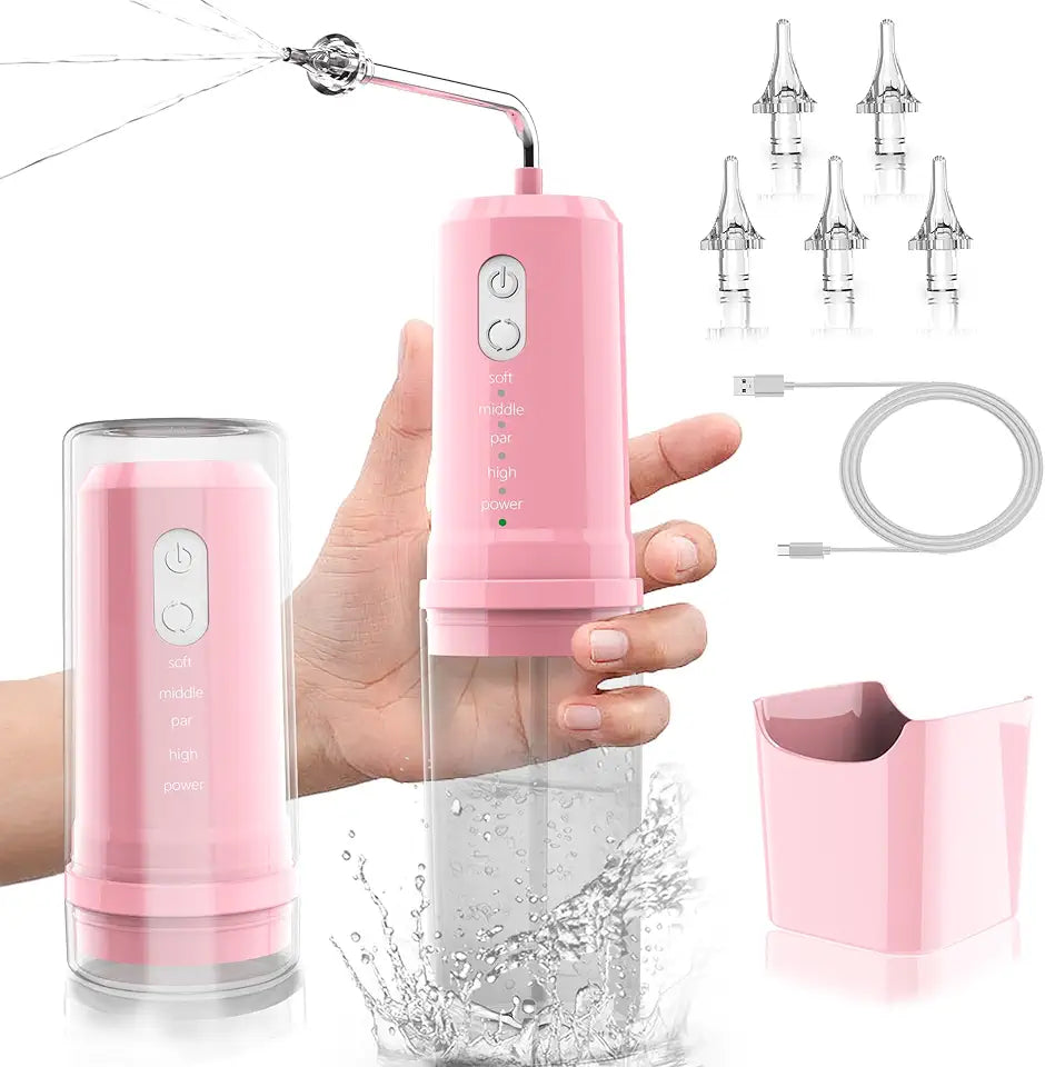 Electric Ear Wax Removal Kit with 4 Modes IPX7 Waterproof Pink W7881