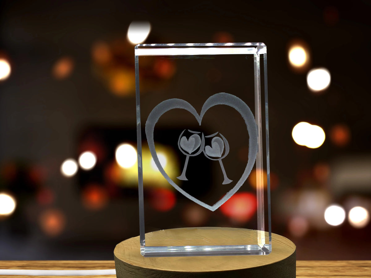 3D Engraved Crystal Keepsake H3484